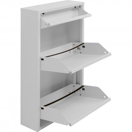 Shoe Container Caruso white 2+1 drawers Kare Design