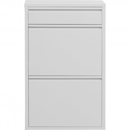 Schoenenkast Caruso wit 2+1 laden Kare Design