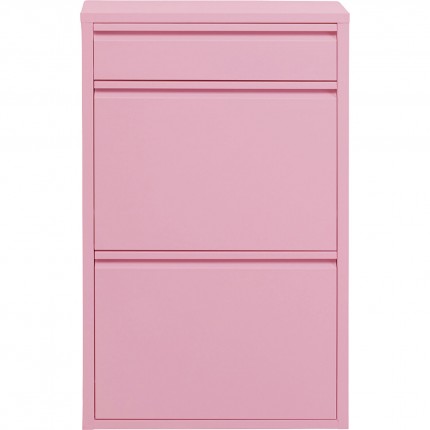 Schoenenkast Caruso roze 2+1 laden Kare Design