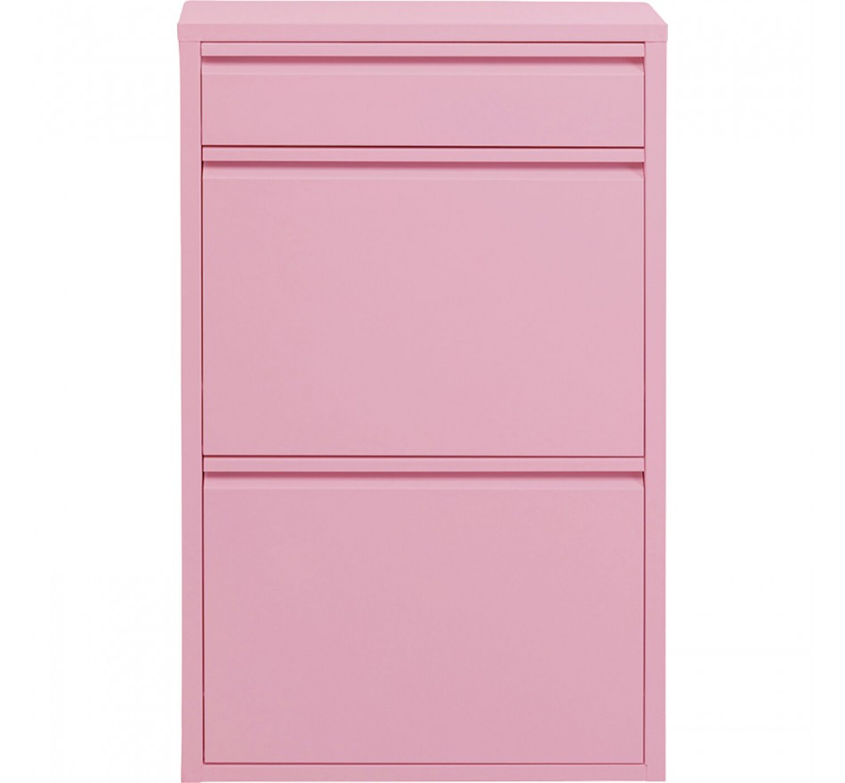 Schoenenkast Caruso roze 2+1 laden Kare Design