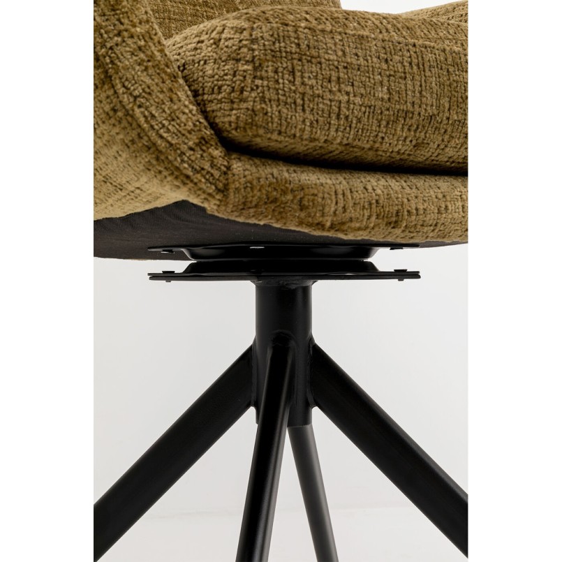 Chaise pivotante Molly kaki