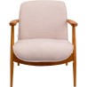 Scandinavian armchair in beige fabric and oak - Susan - Kare Design