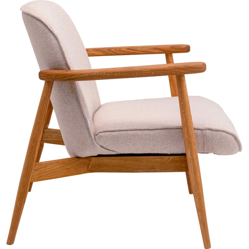 Scandinavian armchair in beige fabric and oak - Susan - Kare Design