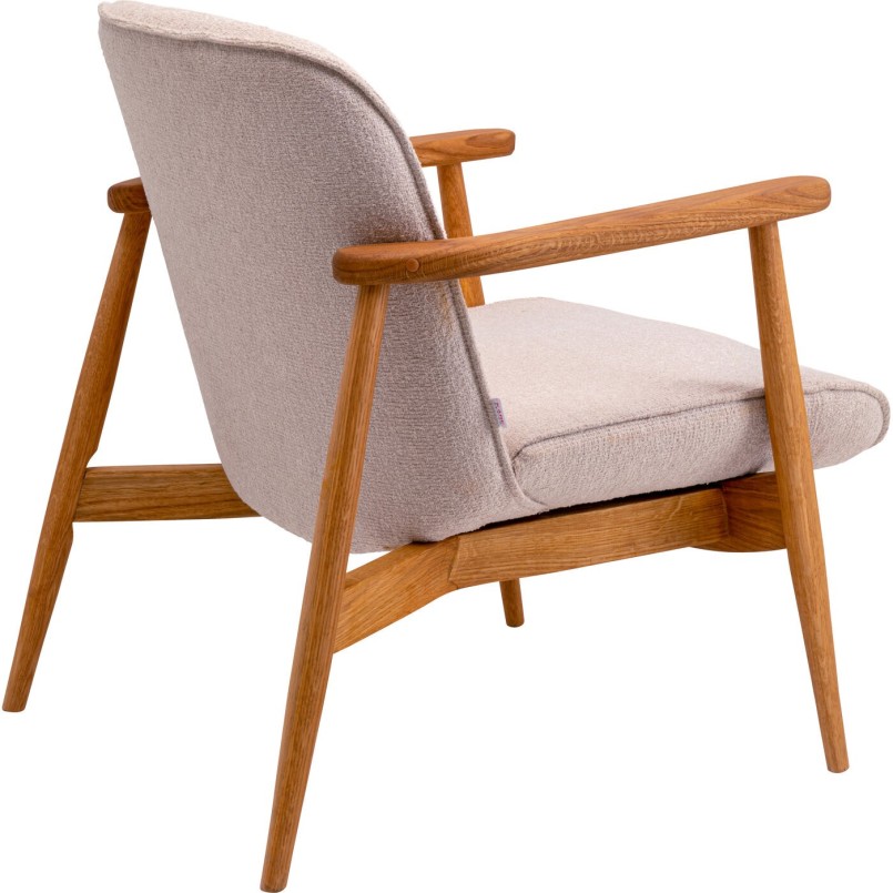 Scandinavian armchair in beige fabric and oak - Susan - Kare Design
