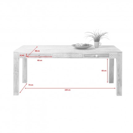 Eettafel Puro Plain 140x70cm Kare Design