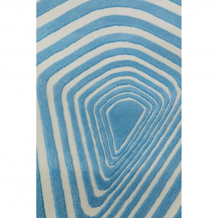 Tapis Electric Diamond bleu Kare Design