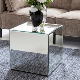Table d'appoint carrée en verre miroir - Luxury - Kare Design