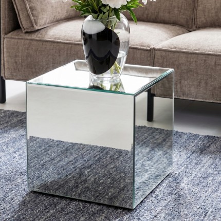 Bijzettafel Luxury 45x45cm zilver Kare Design