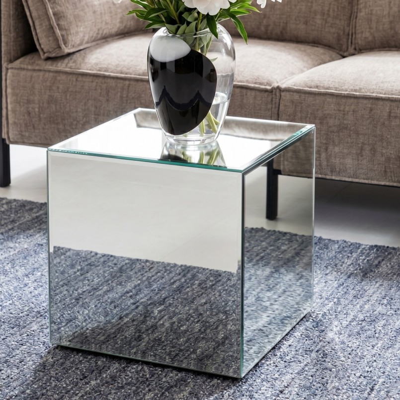 Table d'appoint carrée en verre miroir - Luxury - Kare Design