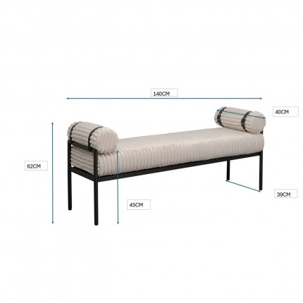 Banc Tilly crème Kare Design