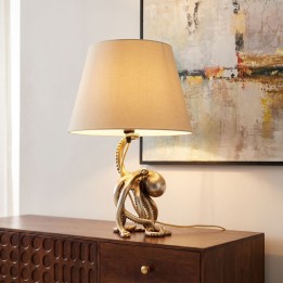 Tafellamp octopus goud 44cm Kare Design