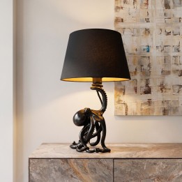 Table lamp Octopus black 43cm Kare Design