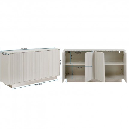 Buffet Stucco gris Kare Design