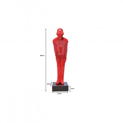 Woonaccessoires Welcome Guest 46cm rood Kare Design