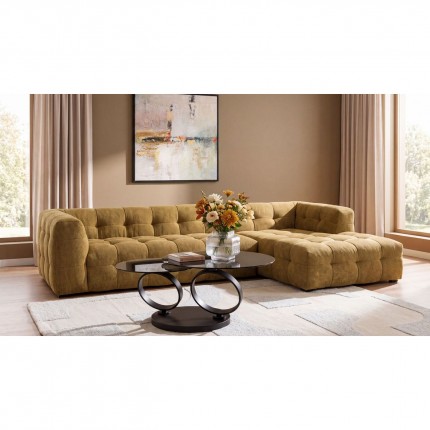 Corner Sofa Salamanca XL ochre right Kare Design