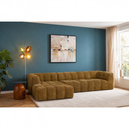 Hoekbank Salamanca goudbruin links Kare Design