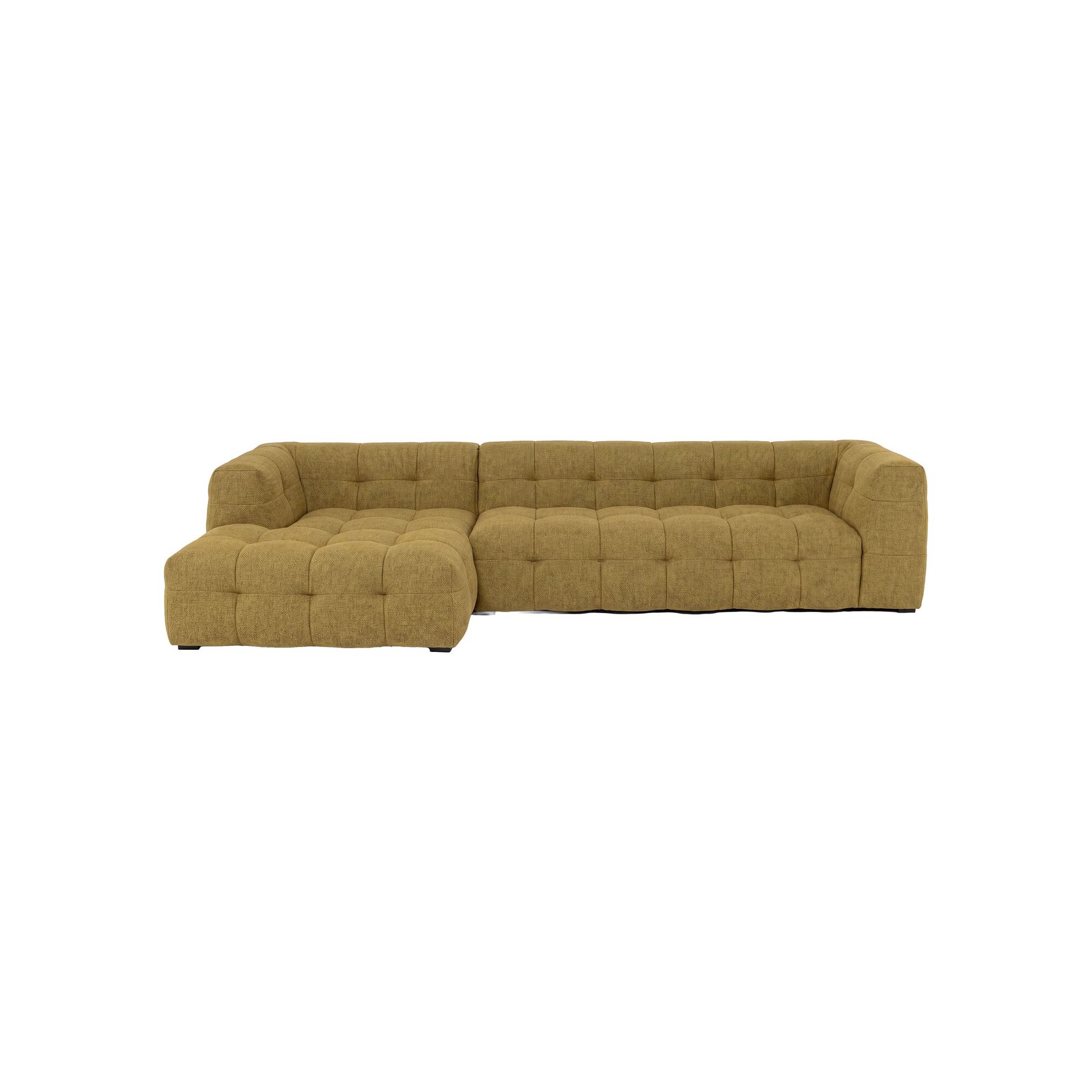 Hoekbank Salamanca goudbruin links Kare Design