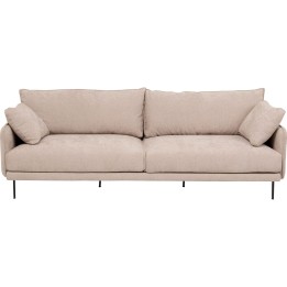 Scandinavian 3 seater cream sofa - Edna - Kare Design