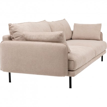 Sofa Edna 3-Zits creme Kare Design