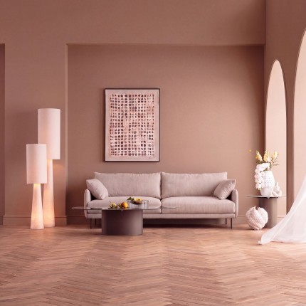 Sofa Edna 3-Seater cream Kare Design