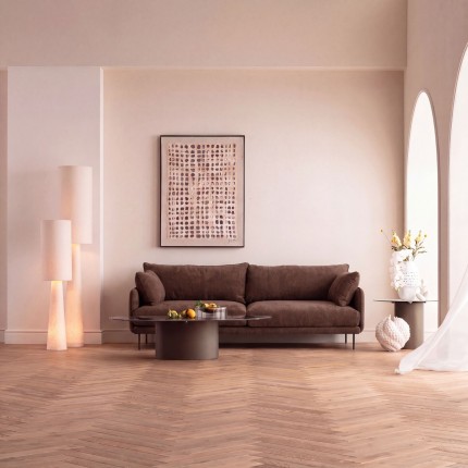 Sofa Edna 3-Zits espresso Kare Design