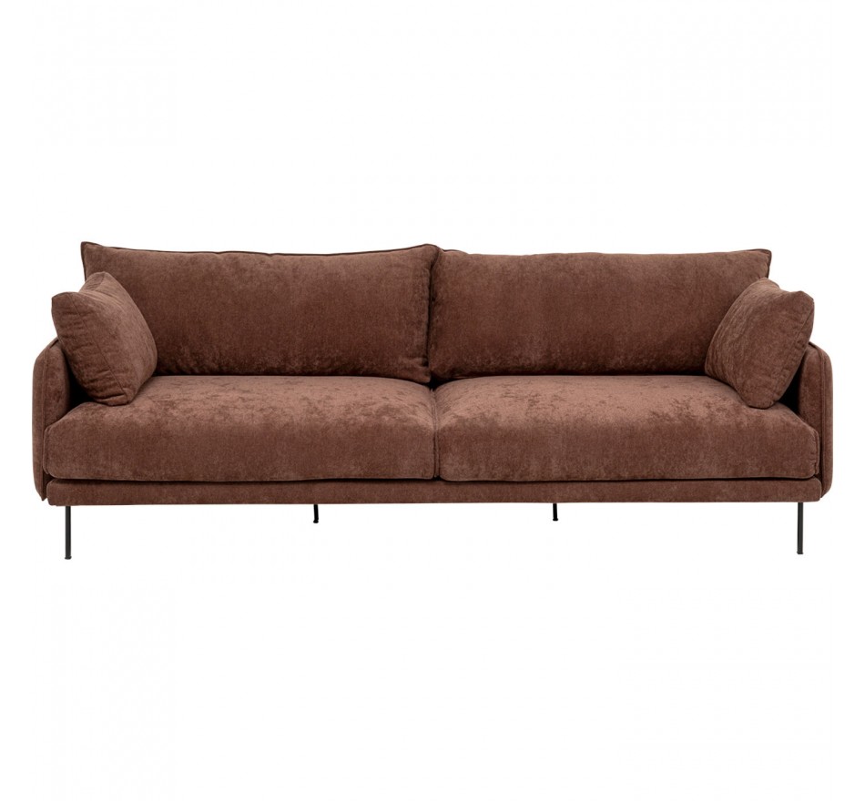 Sofa Edna 3-Seater espresso Kare Design