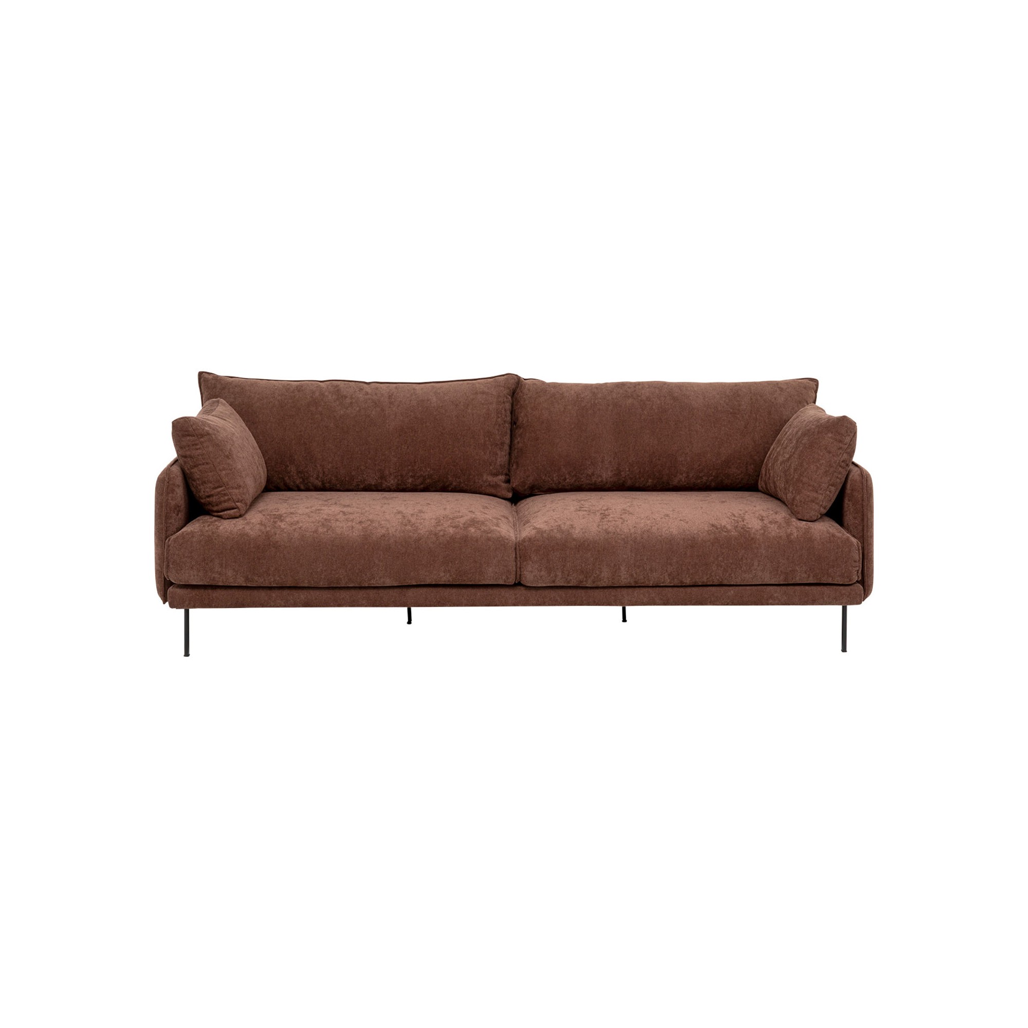 Canapé 3-Sitzer Edna marron foncé 245cm