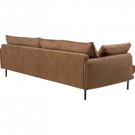 Sofa Edna 3-Zits mokka Kare Design