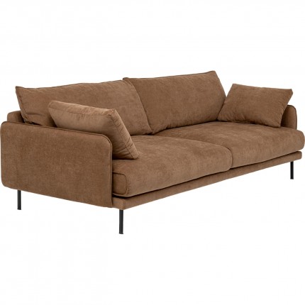 Sofa Edna 3-Zits mokka Kare Design