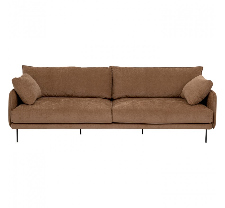 Sofa Edna 3-Zits mokka Kare Design