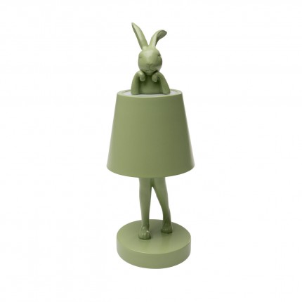 Lampe Animal lapin LED 29cm vert matcha Kare Design