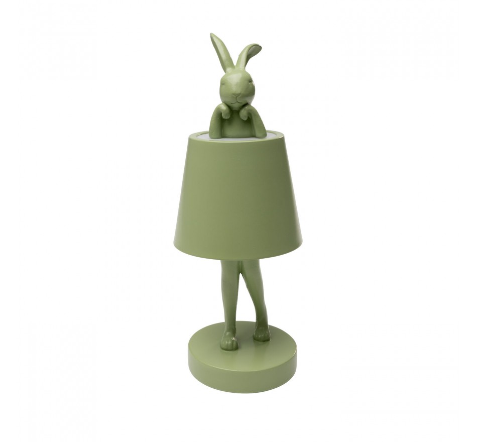 Table Lamp Animal rabbit LED 29cm green matcha Kare Design