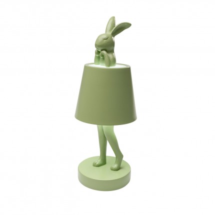 Table Lamp Animal rabbit LED 29cm green matcha Kare Design