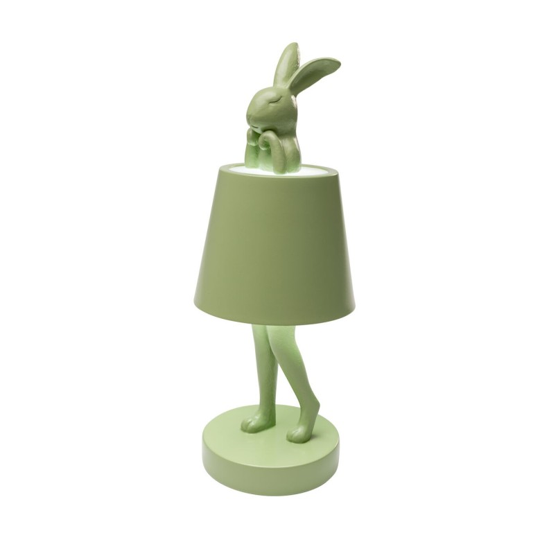 Table Lamp Animal rabbit LED 29cm green matcha Kare Design