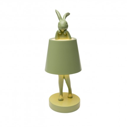 Table Lamp Animal rabbit LED 29cm green matcha Kare Design