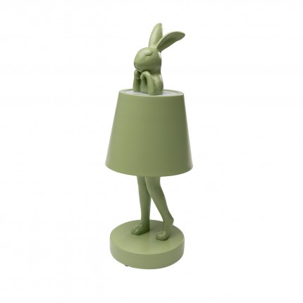 Lampe Animal lapin LED 29cm vert matcha Kare Design