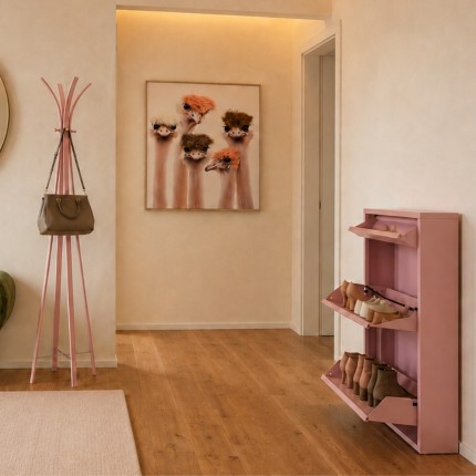 Shoe Container Caruso pink 2+1 drawers Kare Design