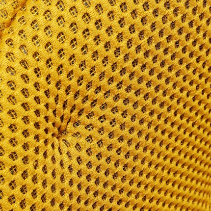 Swivel chair with armrests Carlito Mesh yellow Kare Design