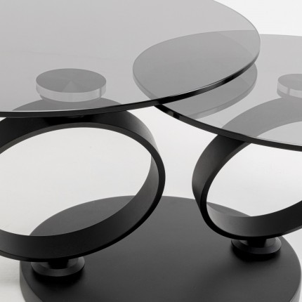 Table basse Beverly verre fumé Kare Design