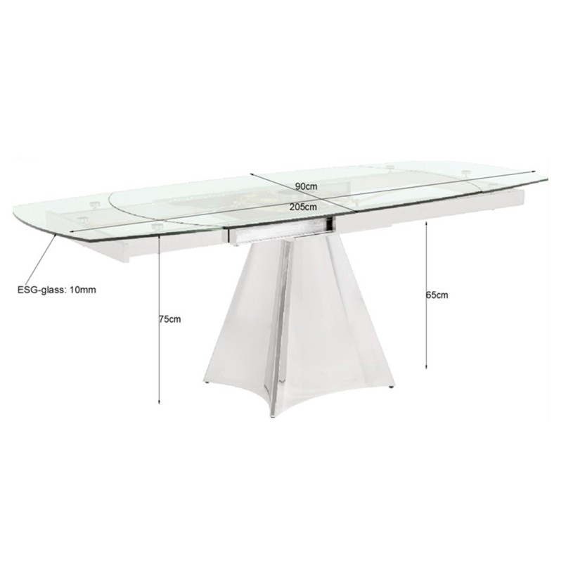 Uitschuifbare Eettafel Tempo Kare Design