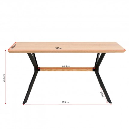 Eettafel Midtown 160x80cm Kare Design