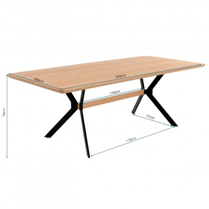 Table Midtown 220x100cm Kare Design
