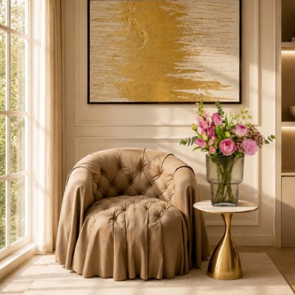Vase Fashionista brown 28cm Kare Design
