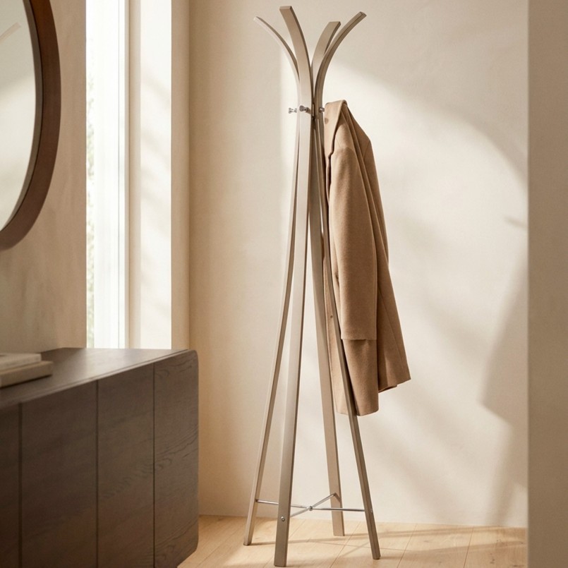 Portemanteau en acier taupe - Libra - Kare Design