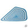 Tapis géométrique bleu - Electric Diamond - Kare Design