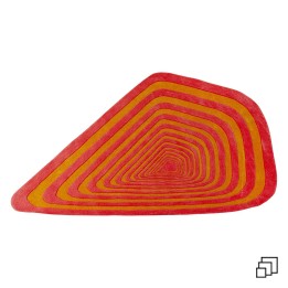 Tapis géométrique orange -  Electric Diamond - Kare Design