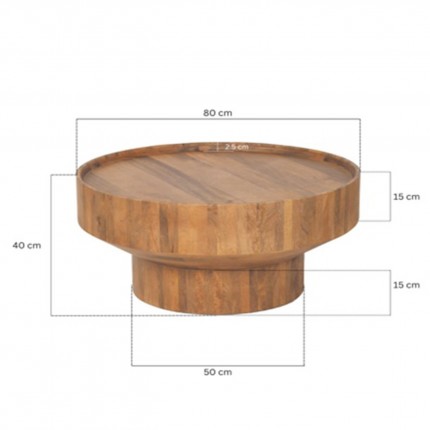 Salontafel Tessa Ø80cm Kare Design