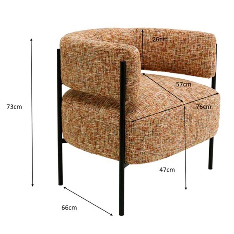 Armchair Lilja Melange Kare Design