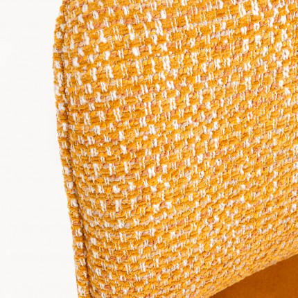 Chaise avec accoudoirs pivotante Helli ocre Kare Design