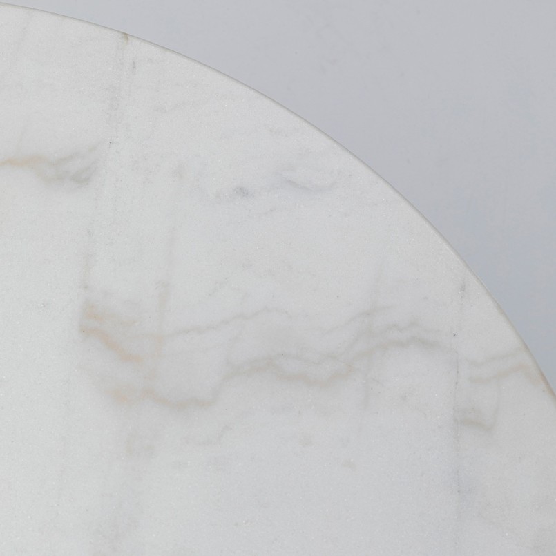 Table ronde en marbre et deux chaises - Bistrot Montmartre - Kare Design